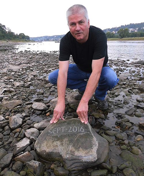 Hungerstein Elbe 2016