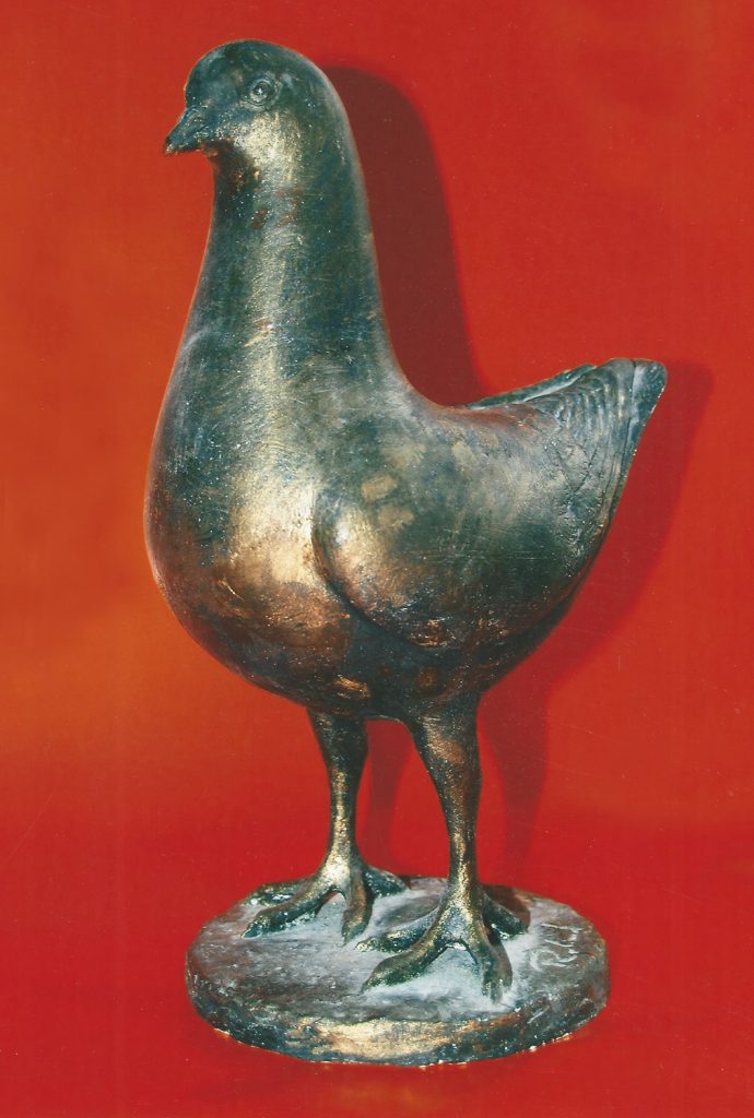 Taube-Bronze-von-Roland-Vogel