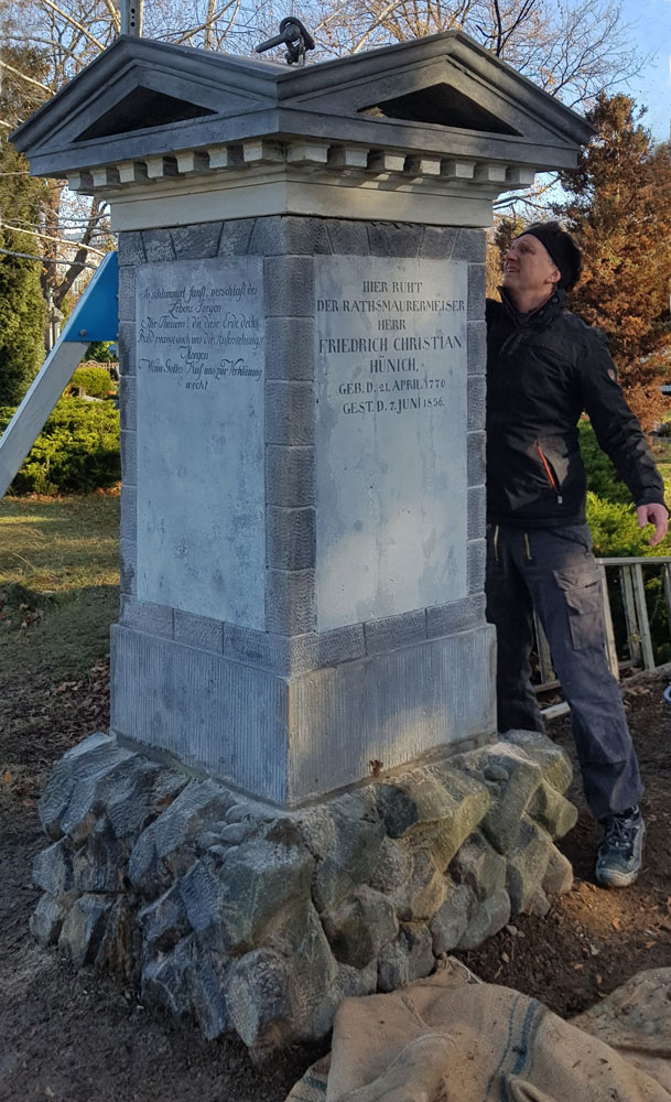 Verfugung Denkmal